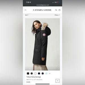 Women’s XL Canada Goose Trillium Parka Heritage